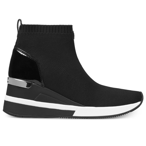 Michael Michael Kors Women’s Skyler Wedge Bootie Sock Sneakers. New - Picture 10 of 10